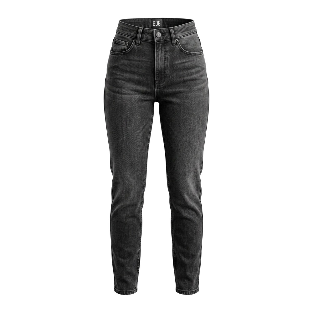 BDG Mom High-Rise Jeans Washed Black 100% Cotton Denim - 24 (XS/00)